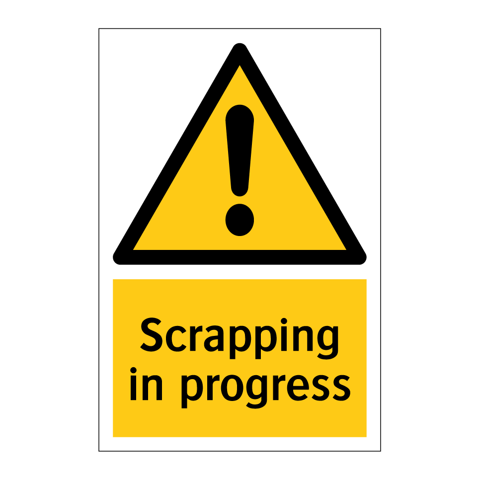 Scrapping in progress