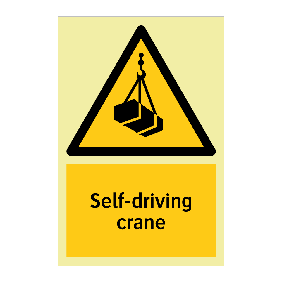 Self-driving crane