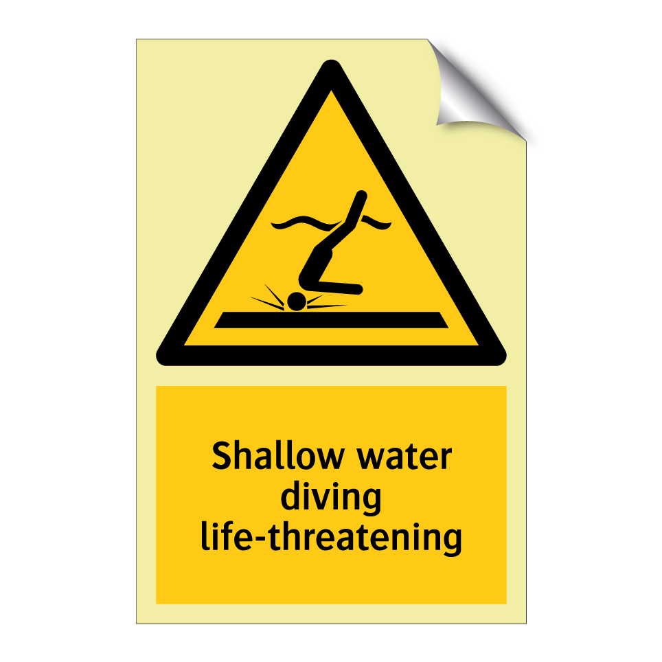 Shallow water diving life-threatening