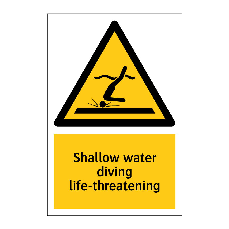 Shallow water diving life-threatening