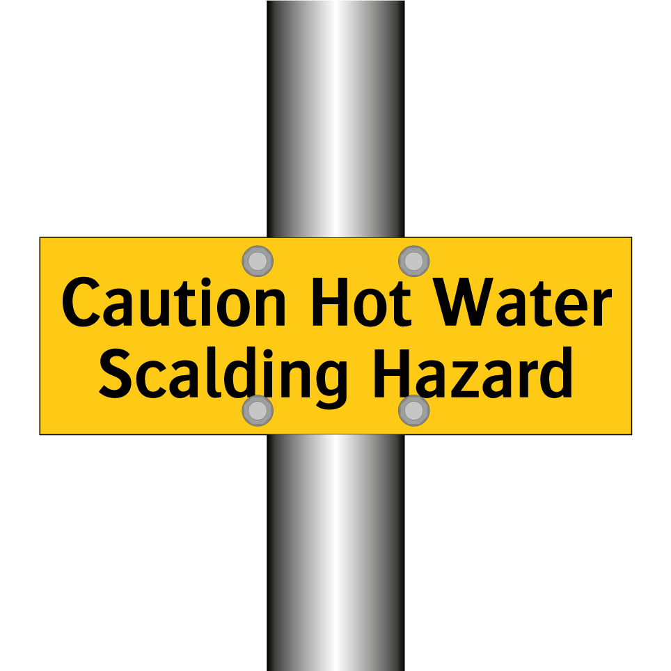 Caution Hot Water Scalding Hazard