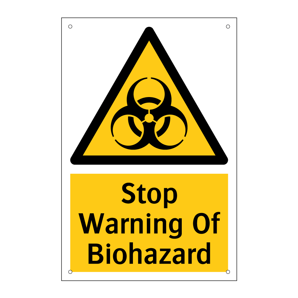 Stop Warning Of Biohazard