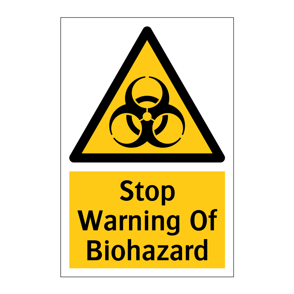 Stop Warning Of Biohazard