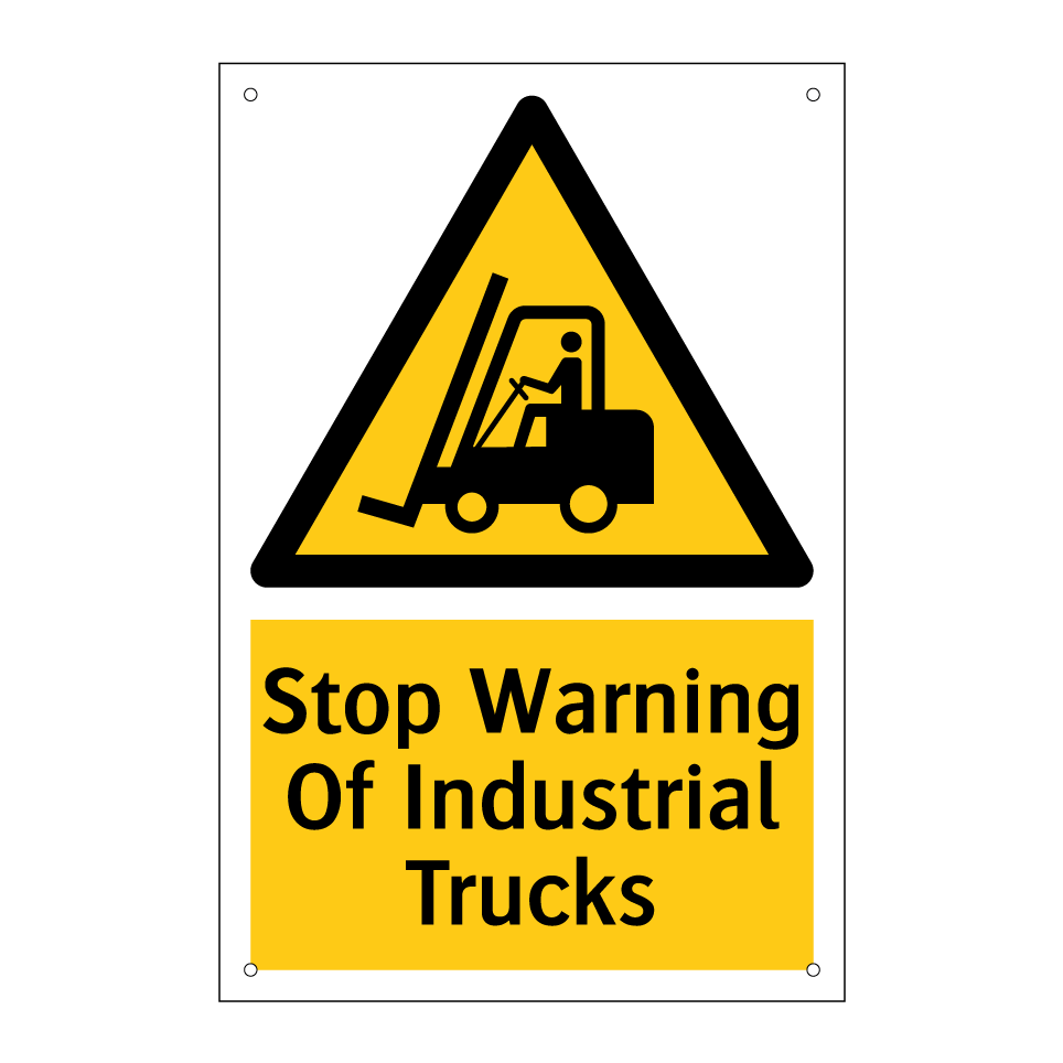 Stop Warning Of Industrial Trucks