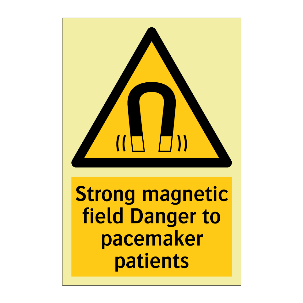 Strong magnetic field Danger to pacemaker patients