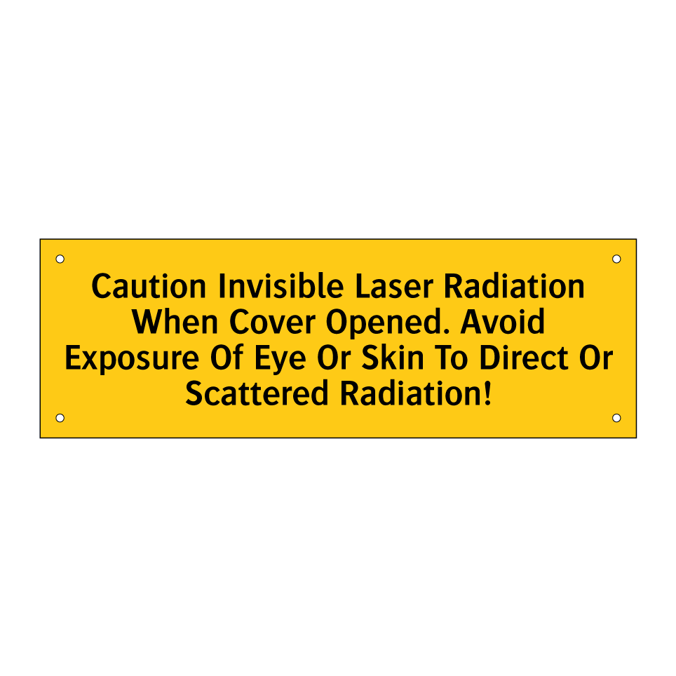 Caution Invisible Laser Radiation When Cover Opened. Avoid Exposure Of Eye Or Skin To Direct Or Scattered Radiation!