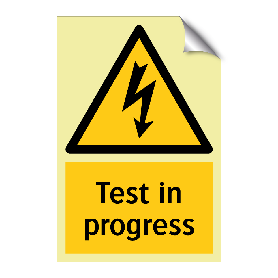 Test in progress