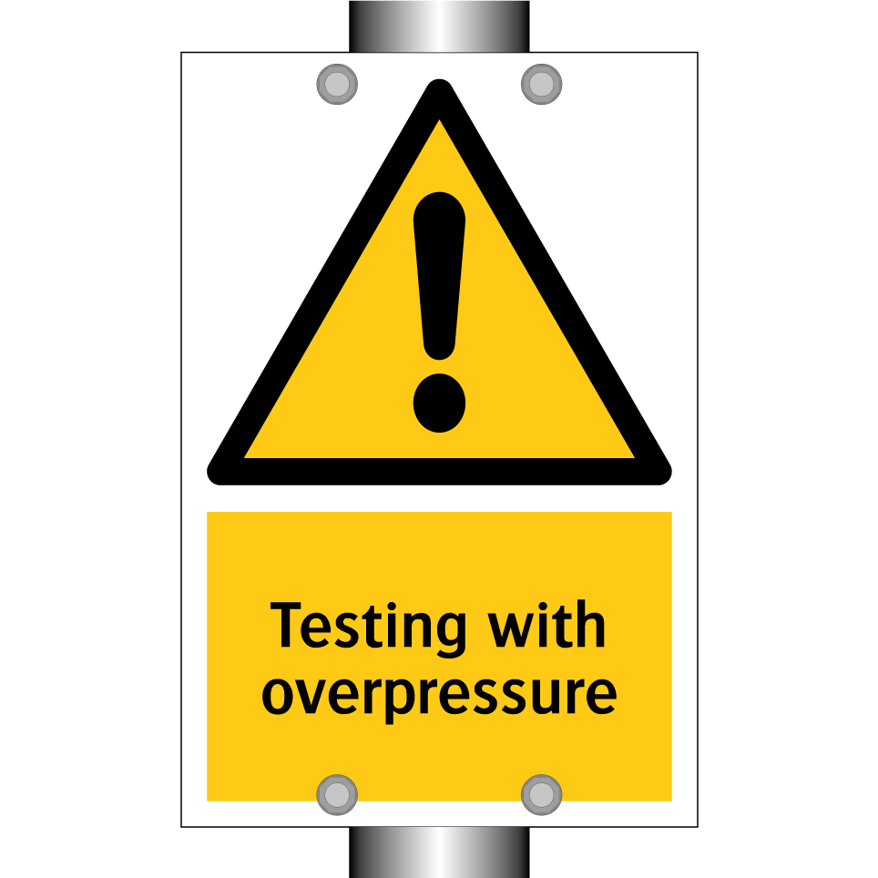 Testing with overpressure