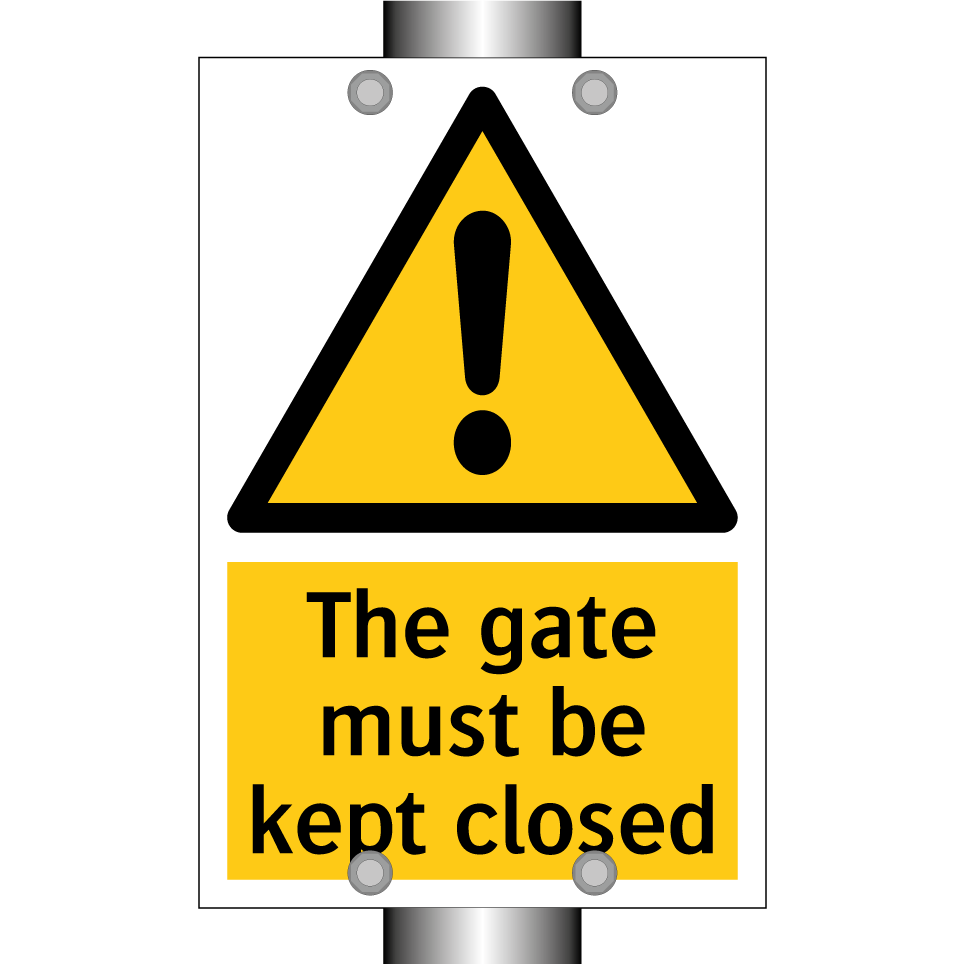 The gate must be kept closed