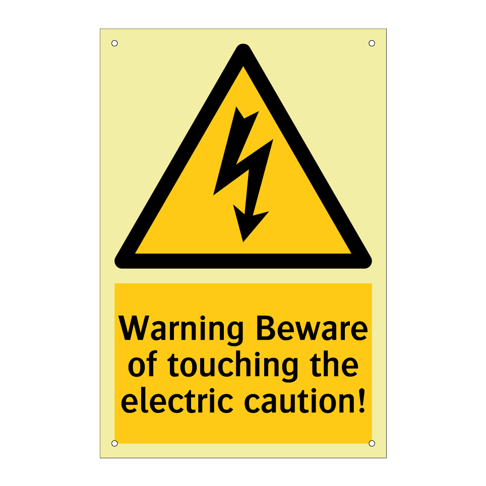Warning Beware of touching the electric caution!