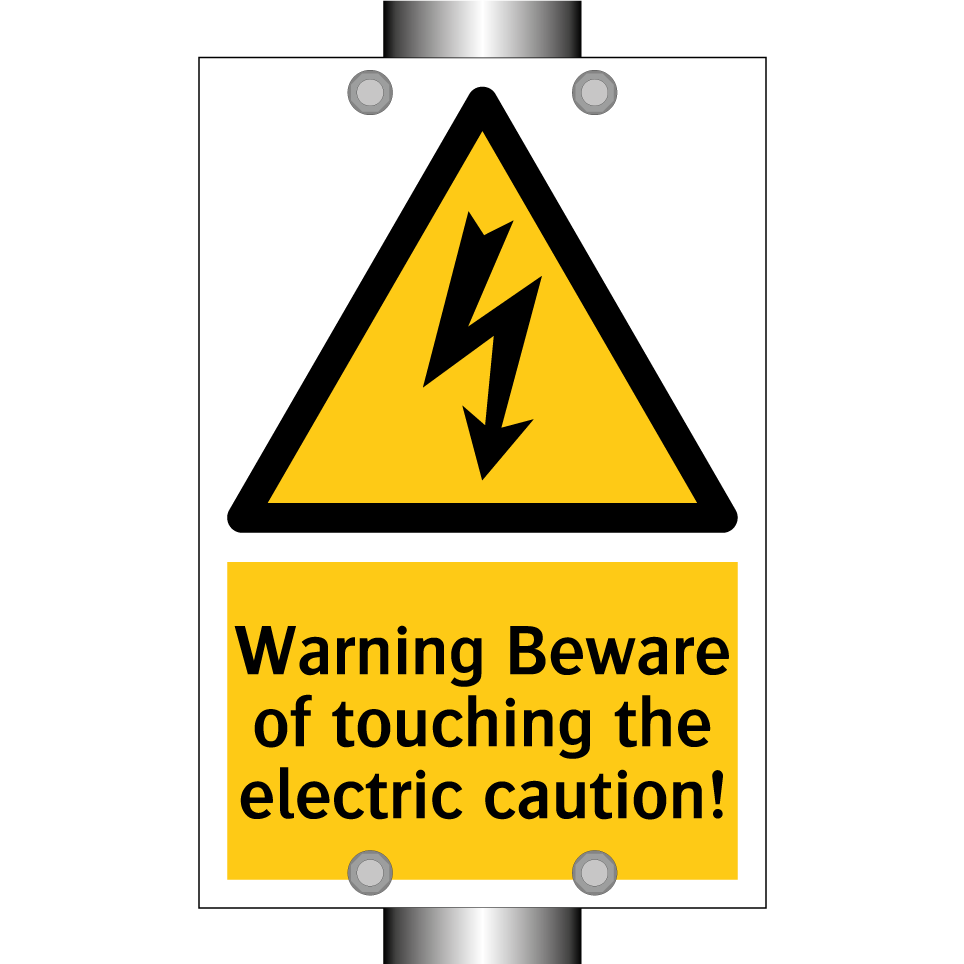 Warning Beware of touching the electric caution!