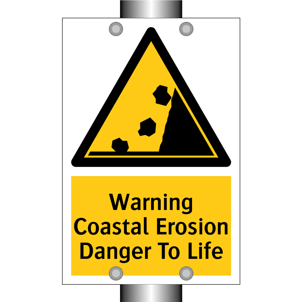 Warning Coastal Erosion Danger To Life