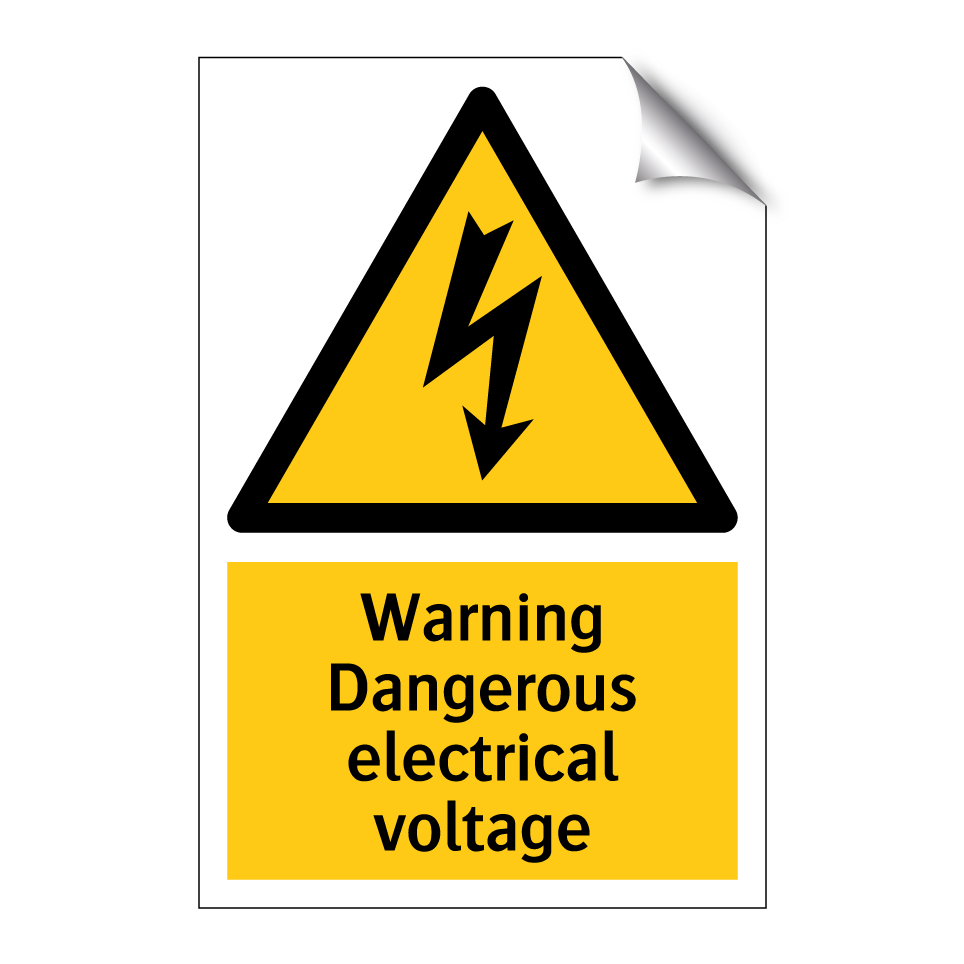 Warning Dangerous electrical voltage