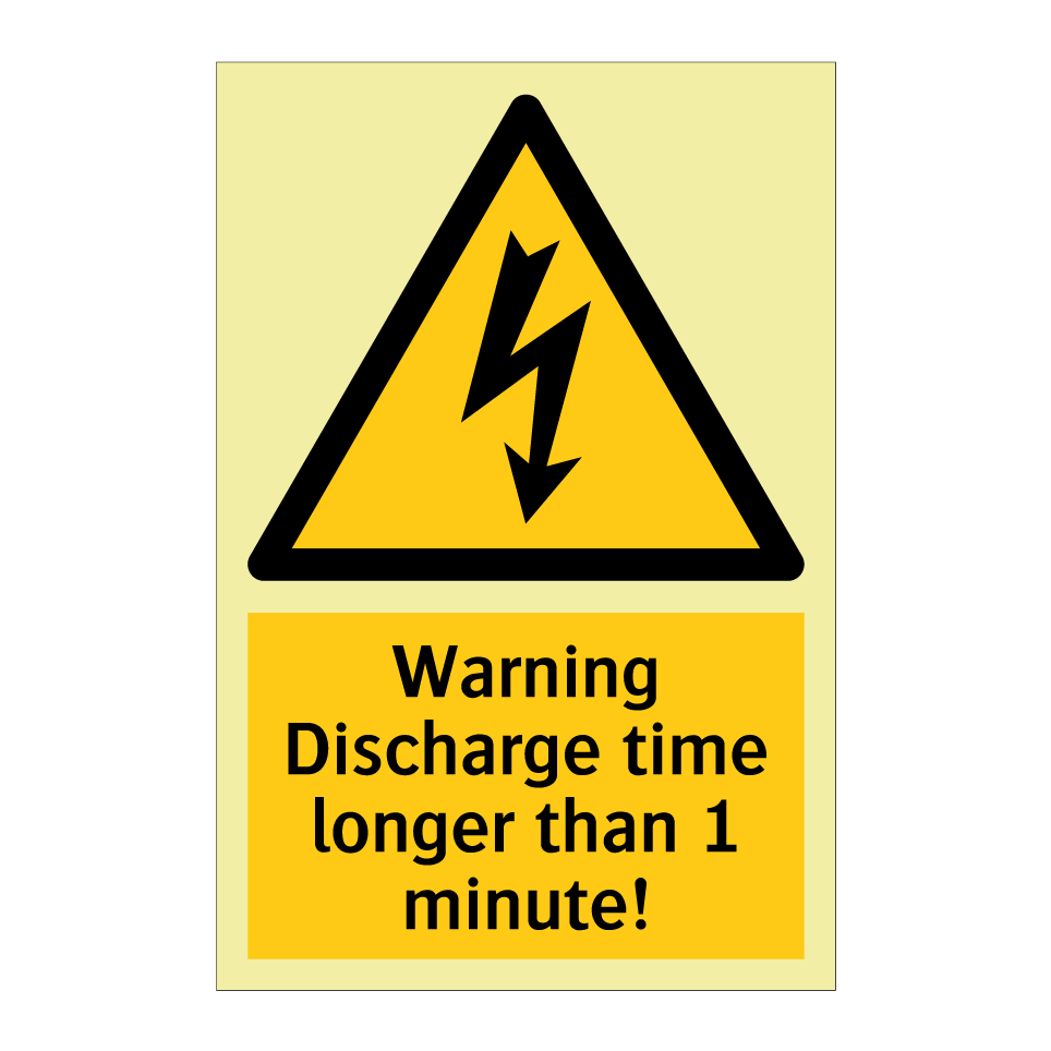 Warning Discharge time longer than 1 minute!