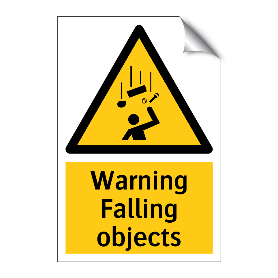 Warning Falling objects