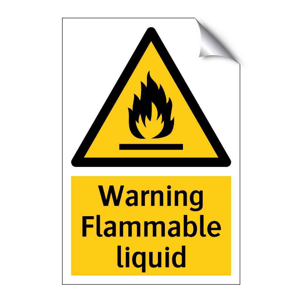 Warning Flammable liquid