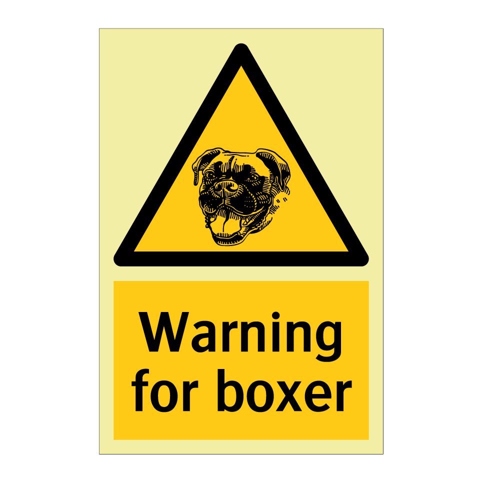 Warning for boxer