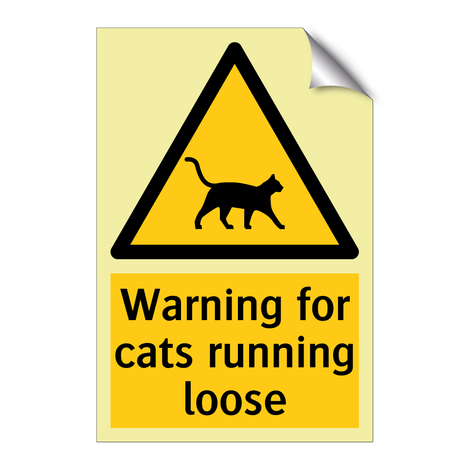 Warning for cats running loose