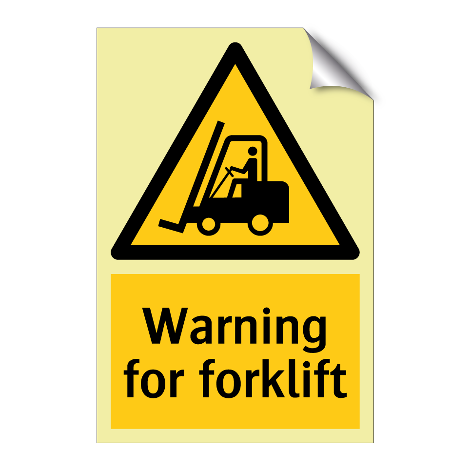 Warning for forklift
