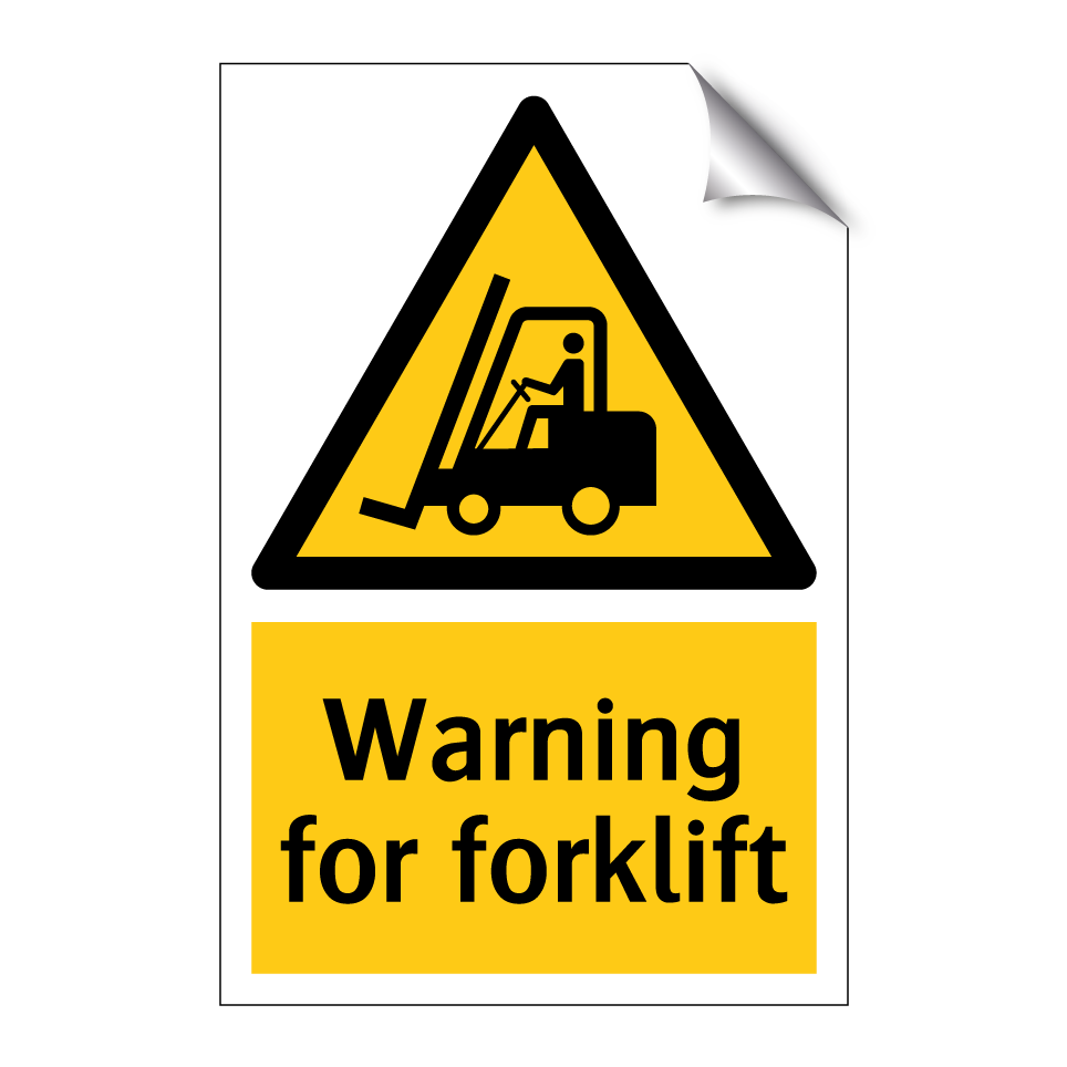 Warning for forklift