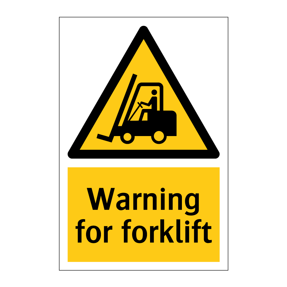 Warning for forklift