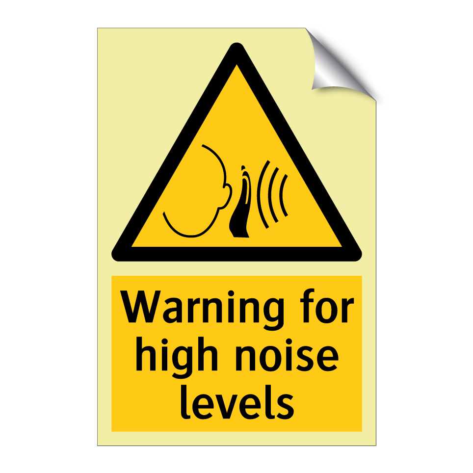 Warning for high noise levels
