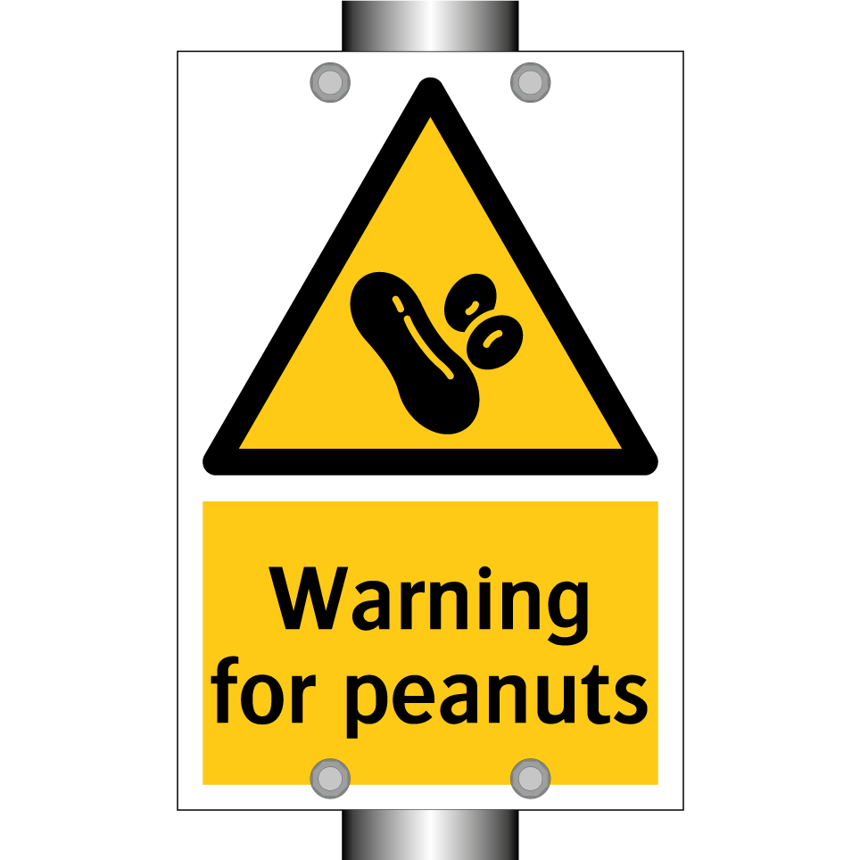Warning for peanuts