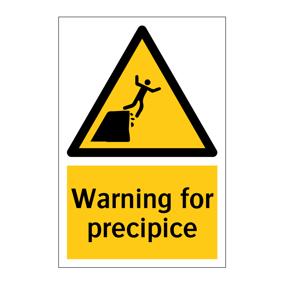 Warning for precipice