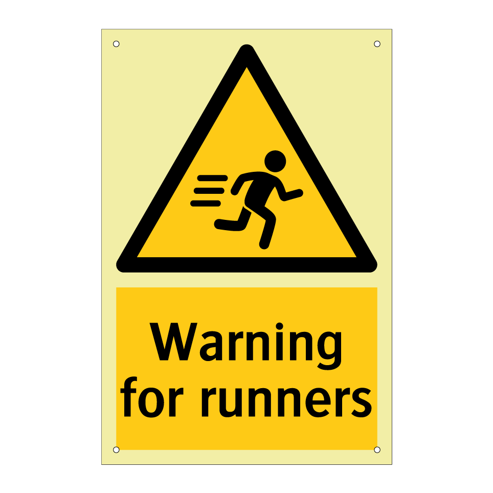 Warning for runners