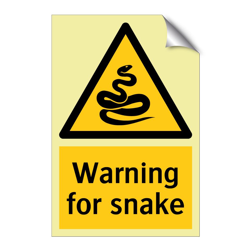 Warning for snake