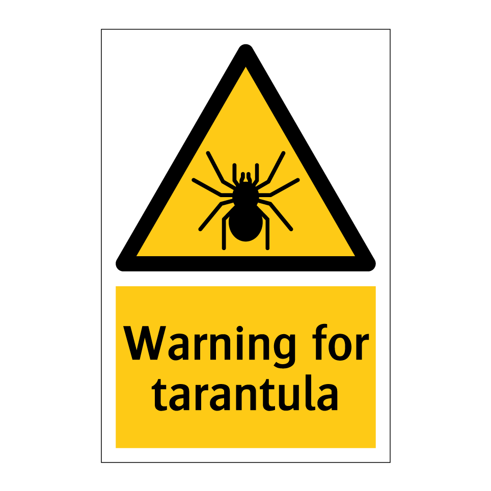 Warning for tarantula