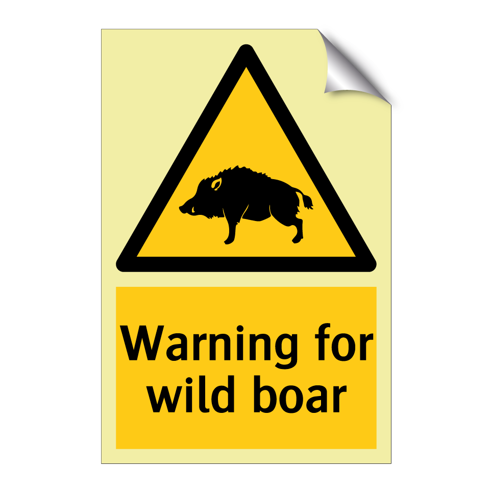 Warning for wild boar