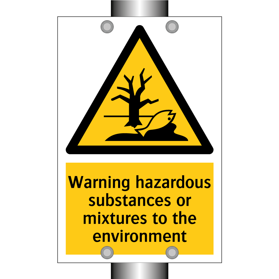 Warning hazardous substances or mixtures to the environment