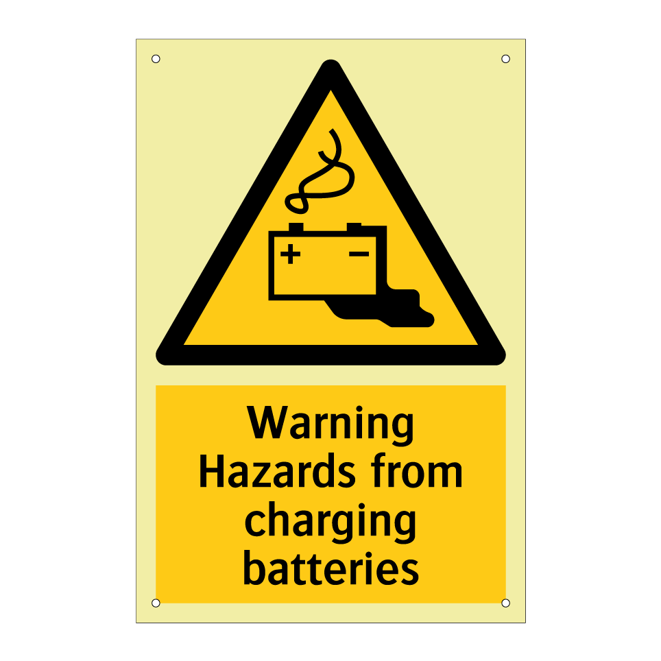 Warning Hazards from charging batteries