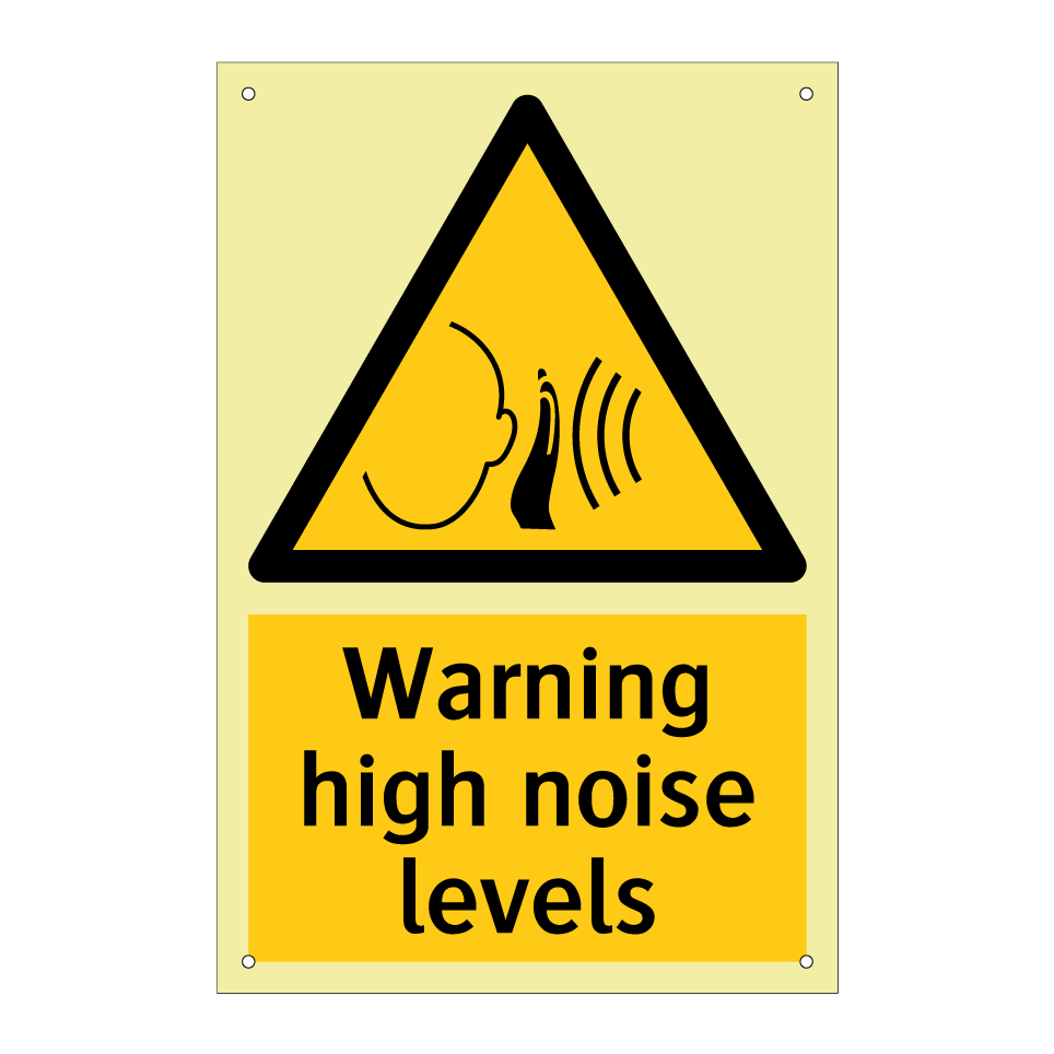 Warning high noise levels