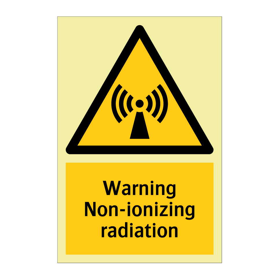 Warning Non-ionizing radiation