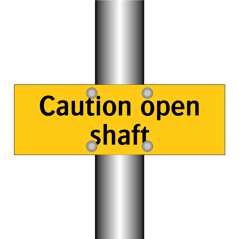 Caution open shaft