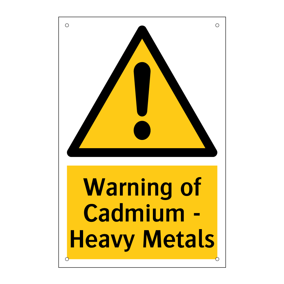 Warning of Cadmium - Heavy Metals