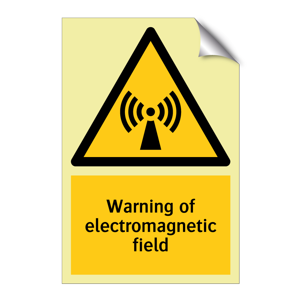 Warning of electromagnetic field