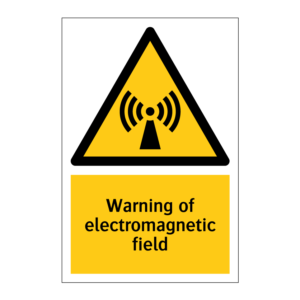 Warning of electromagnetic field