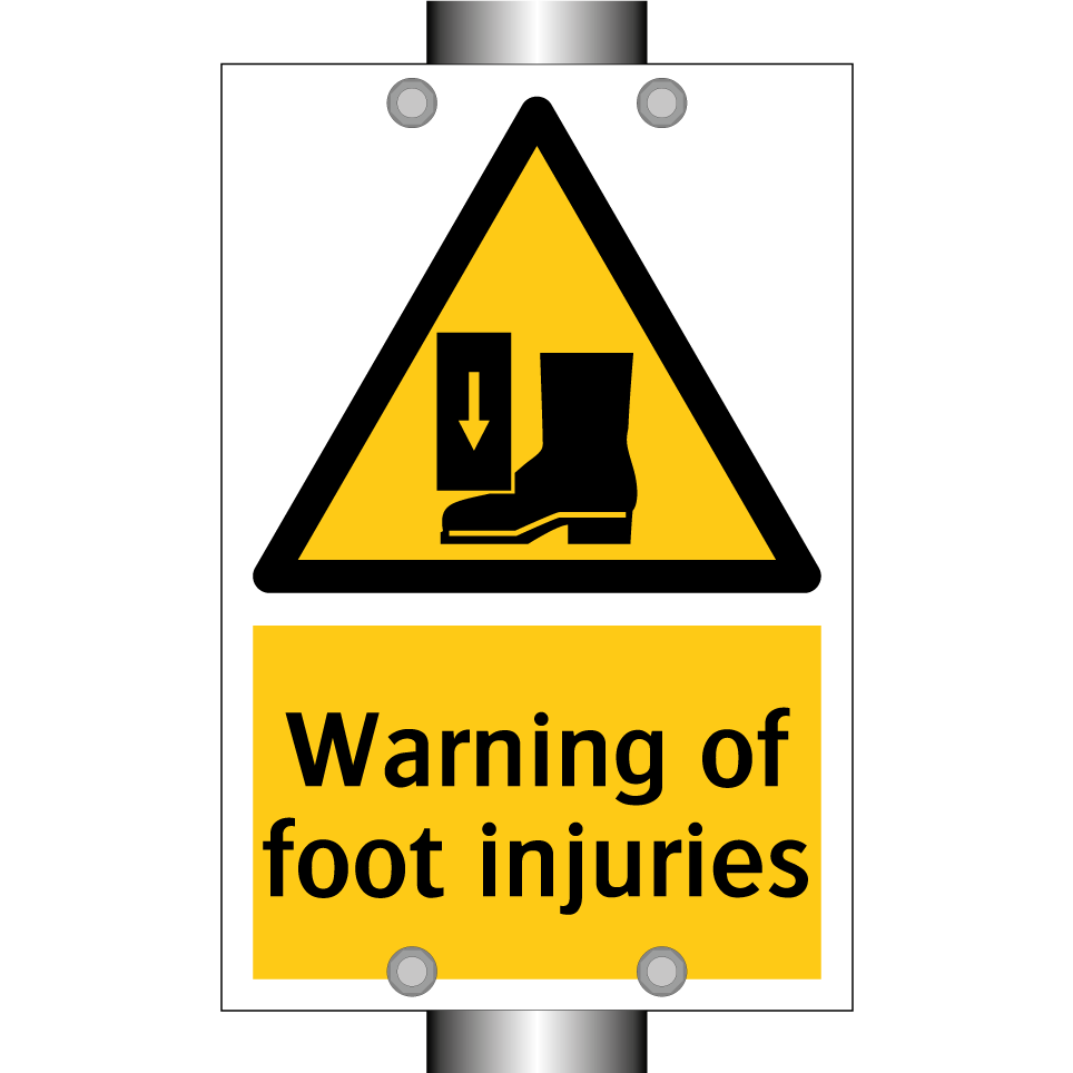 Warning of foot injuries