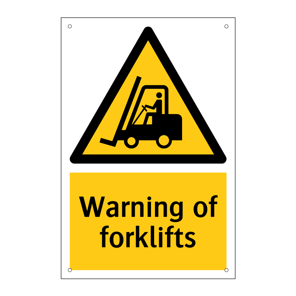Warning of forklifts