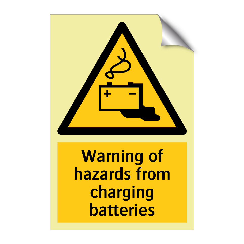 Warning of hazards from charging batteries