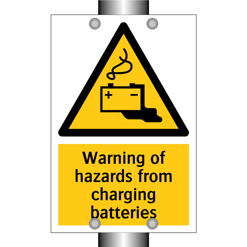 Warning of hazards from charging batteries