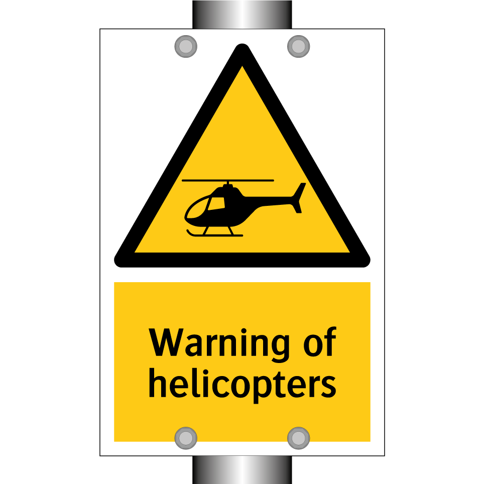 Warning of helicopters