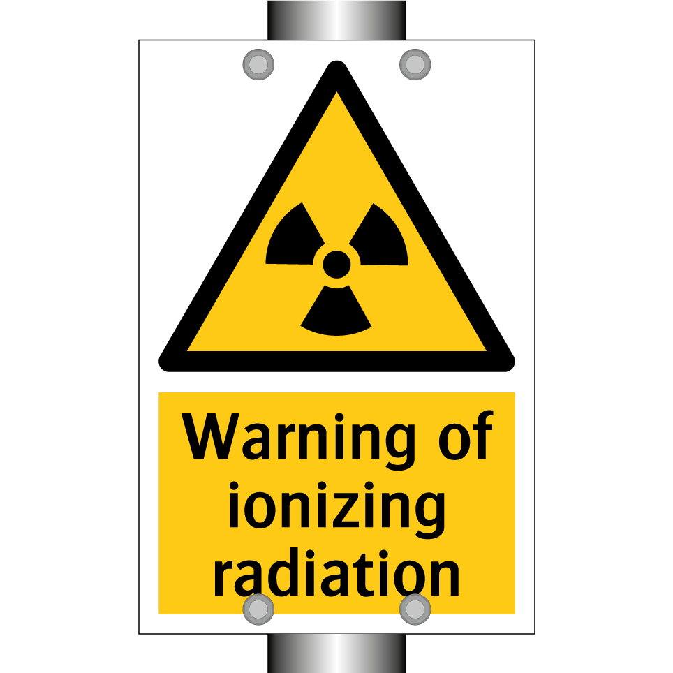 Warning of ionizing radiation