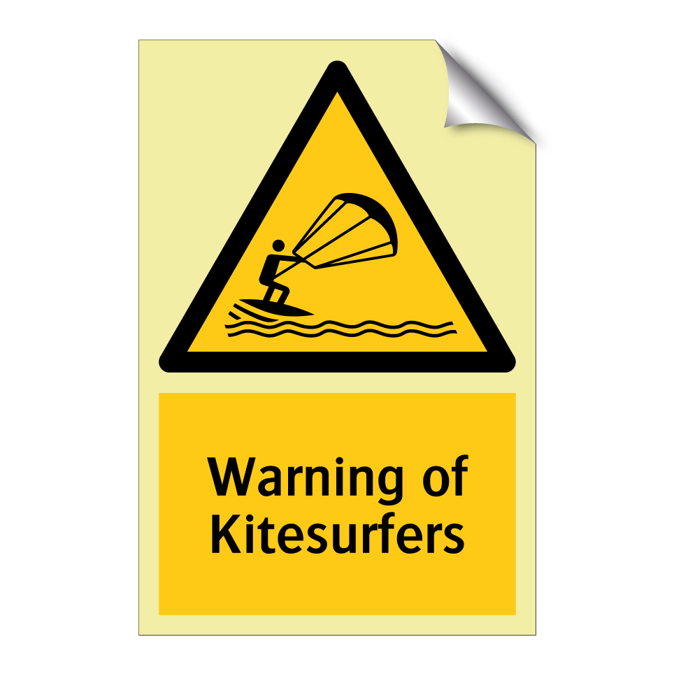 Warning of Kitesurfers