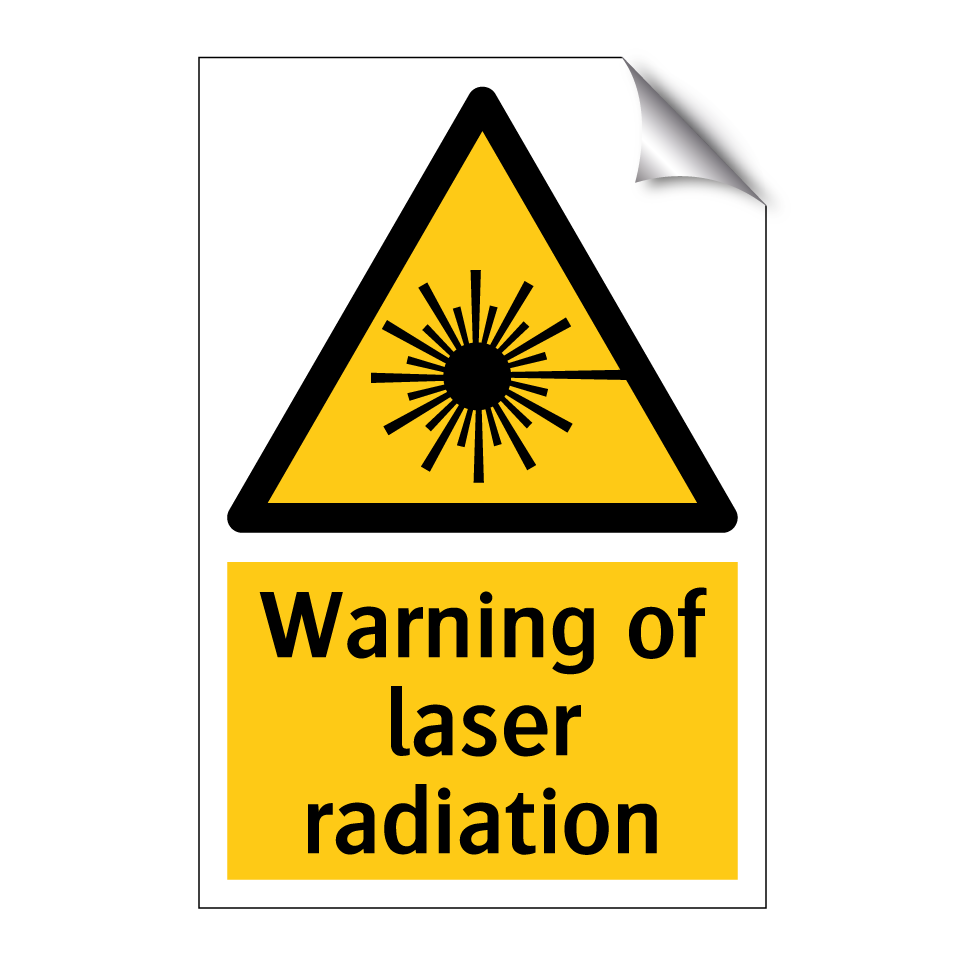 Warning of laser radiation