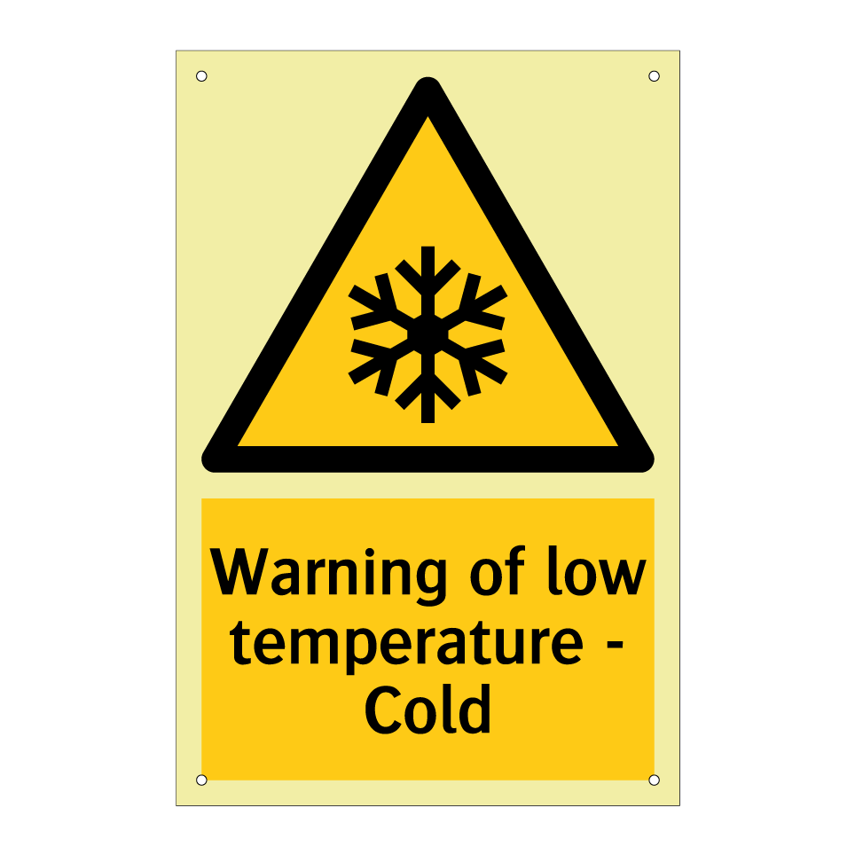 Warning of low temperature - Cold