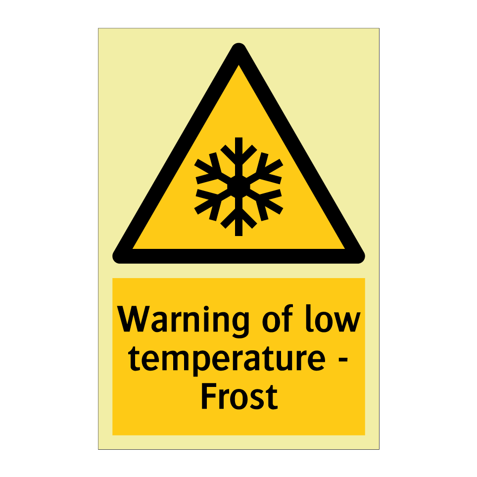 Warning of low temperature - Frost